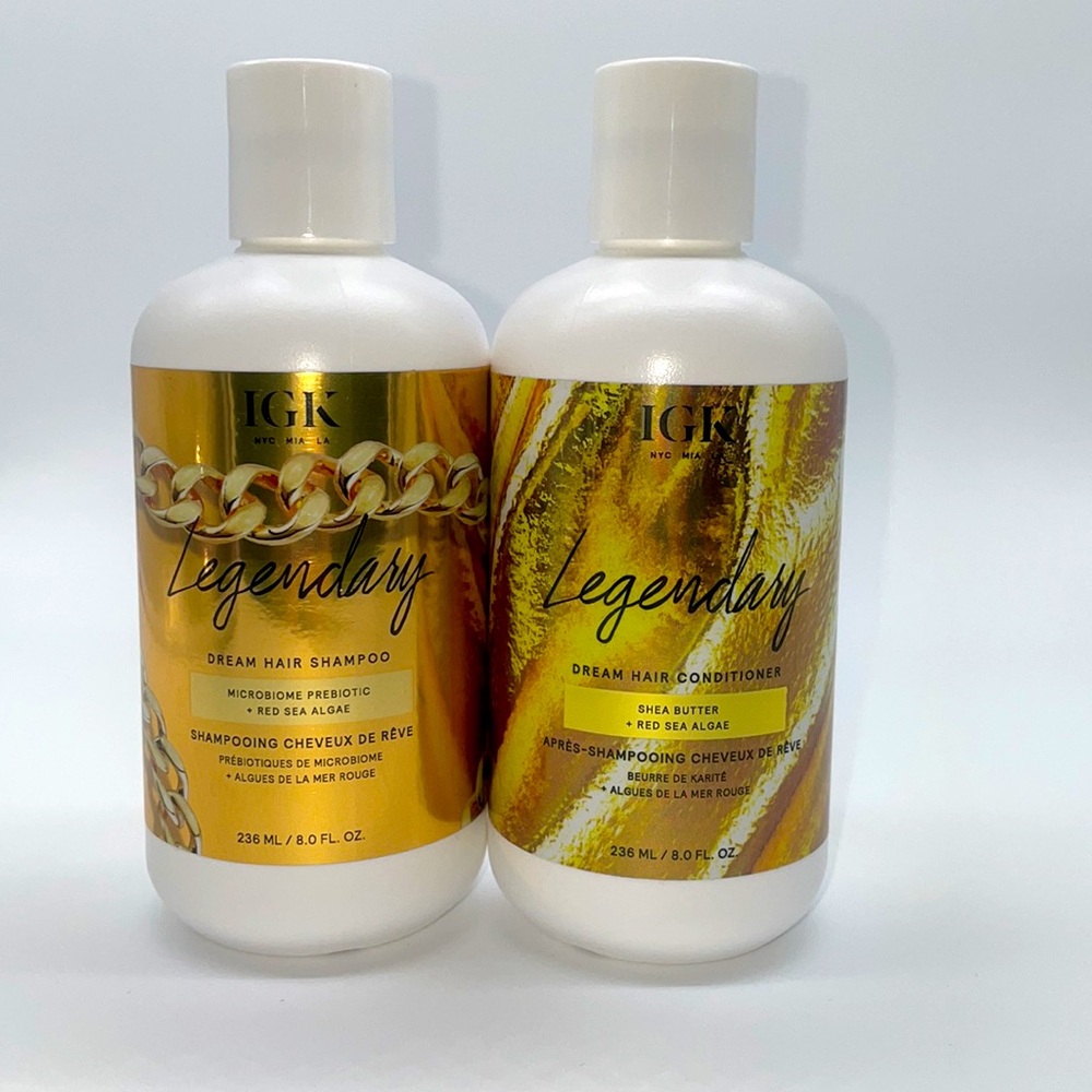 NEW IGK Legendary Dream Hair Shampoo & Conditioner Duo Bundle x2 8 Fl Oz $75.00